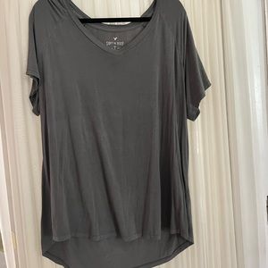 Soft and Sexy line from American Eagle gray v-neck